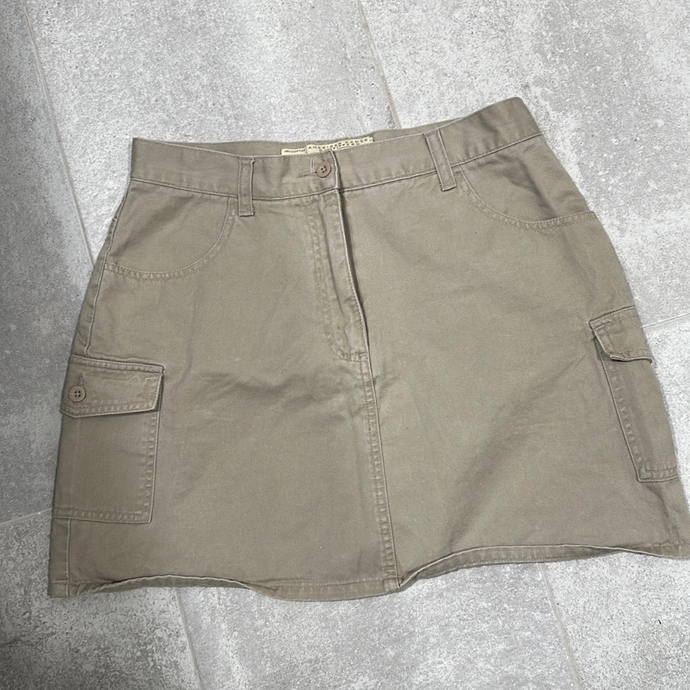 Vintage High Waisted Cargo Mini Skirt